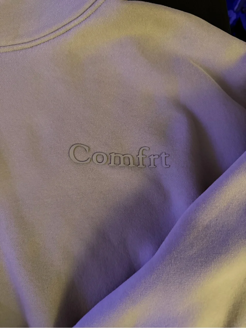 Comfrt Embroidered Hoodie & Sweatpants Set - Cement - Picture 2 of 5